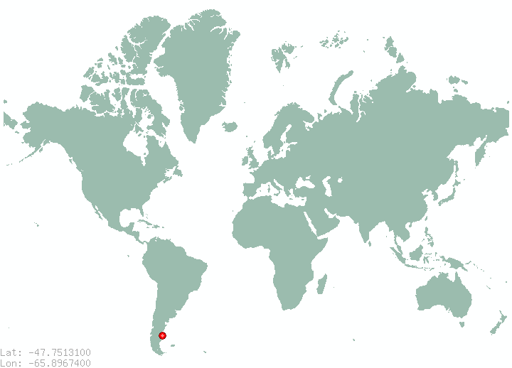Puerto Deseado in world map