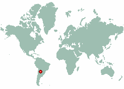 Monte Quemado in world map