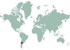 Departamento de Puelen in world map